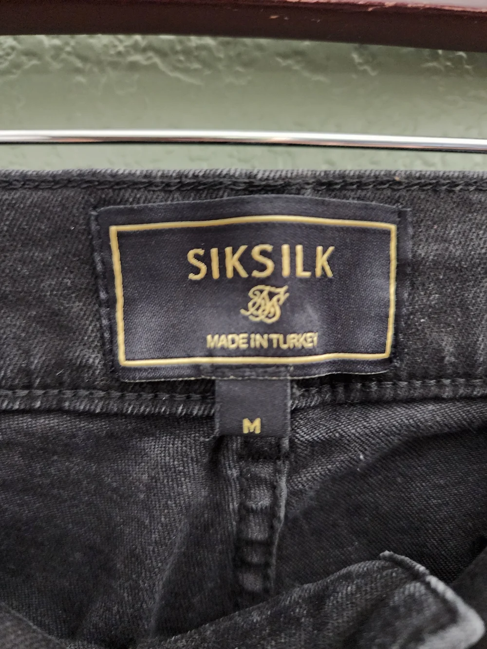SIKSILK Men’s Distressed Patchwork Skinny Jeans – Size 31